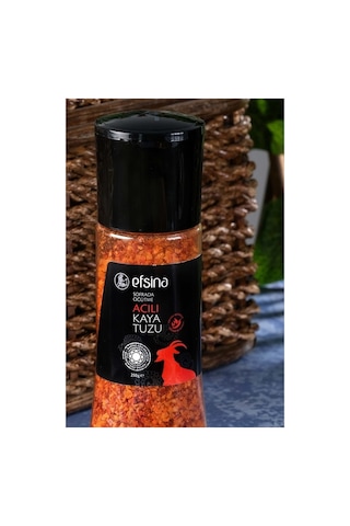 Efsina Acılı Kaya Tuzu Sofrada Öğütme Değirmenli Gurme Tuz 250 G