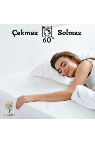 Home Premium Lastikli Çarşaf Yüksek Yataklara Özel 40cm Yükseklik Penye %100 Pamuk 150gr/m2 Oeko Tex Koyu Gri