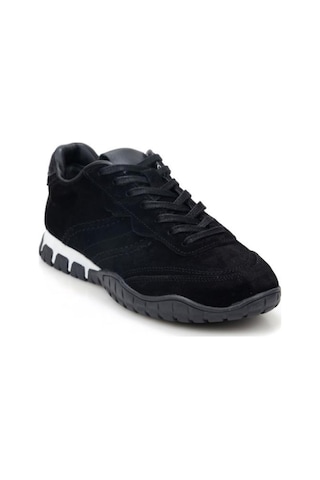 Pisagor Ps-55161 Kadın Hakiki Deri Sneakers Spor Ayakkabı Siyah