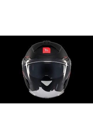 Mt Helmets Mt Cosmo Sv Çenesiz Gözlüklü Motosiklet Kaskı Mat Siyah