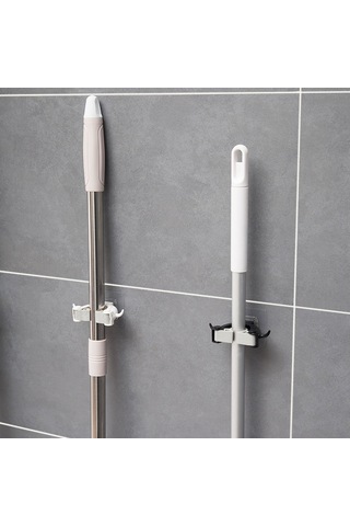 Duvar Rafı Tutucu Depolama Askısı Fırça Kancası Mutfak Paspas Düzenleyici Ev Temizliği Ve Düzenleyiciler Cam Tavan Gömleği Bej Tek Beden Diğer