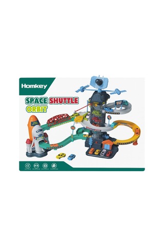 Space Shuttle Otopark Seti Çok Renkli