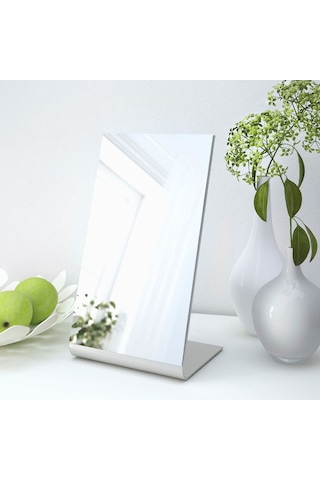 Masa Aynası, Şeffaf, 22x39 Cm Açık Ceviz