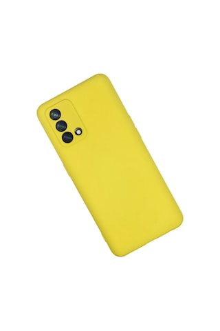Newface Oppo A74 4g Kılıf Nano İçi Kadife Silikon Semeglbl - 67 - Sarı