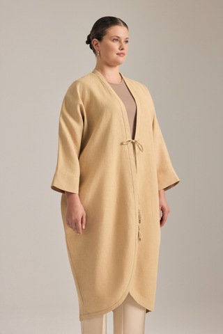 Aker Önden Bağcıklı Kimono Taş Taş
