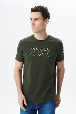 AR-MA Arma Erkek Regular Fit Baskılı Süprem Bisiklet Yaka Tişört Y29344453902 Haki