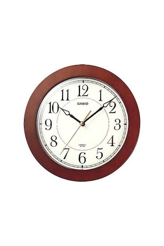 CASIO IQ-126-5DF DUVAR SAATİ Beyaz - Kahve