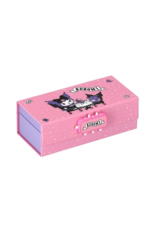 Kuromi Kilitli Kalemlik Pembe Çok Renkli