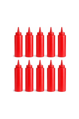Ketçap Mayonez Sosluk Sıkma Şişesi 250 Ml Bpa Free 2li Set Çok Renkli