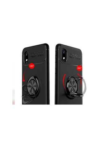 Samsung Uyumlu Galaxy A01 Core Kılıf Yüzüklü Magnetli Ravel Case