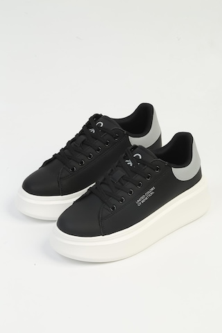 United Colors Of Benetton Benetton 10232 İthal Yüksek Düz Taban Bağcıklı Kadın Sneaker Spor Ayakkabı 001