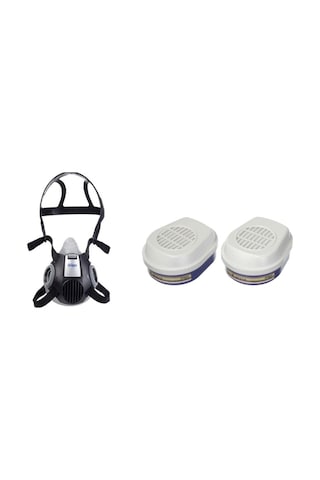Drager X-plore 3300 Yarım Yüz Maskesi + A1b1e1k1 Hg P3 R D Filtre 6738817