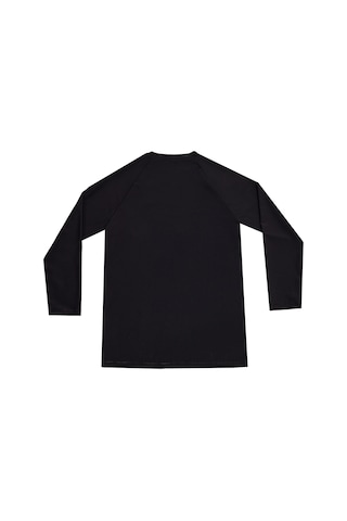 Uv Korumalı Genç Uzun Kollu Tek Üst Mayo Erkek Çocuk Tshirt 5317 Siyah Siyah