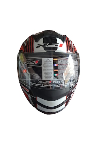 Rs1 Fuulface Kask Kırmızı - Siyah