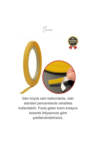 4 Mt Güçlü Premium Sineklik Yedek Cırt Bant Pencere Kapı Yapışkanlı Tül Sinek Perdesi Bandı 1 Adet