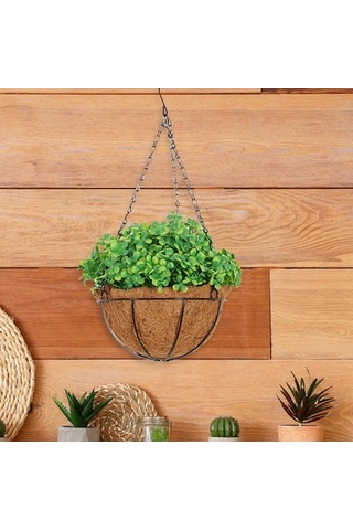 Pazly Yapılı Yapay Suntek Saksı Dekoratif Oturma Dört Bitki Askı 40cmx25cm Cw 40cmx25cm