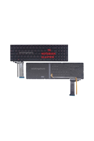 Asus G58, N551j, R555, R561, Zx50, Gl771 Notebook Klavyesi Siyah Tr, Işıklı / Kl0940bld 26932946