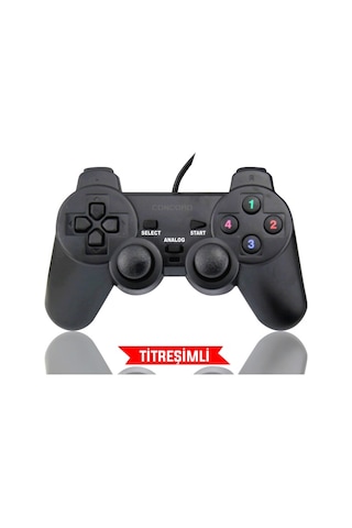 Titreşimli Analoglu Usb Bilgisayar Pc Oyun Kolu Gamepad