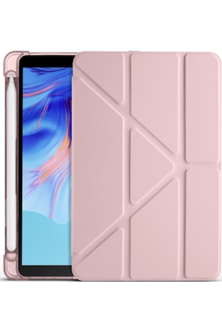 Fuchsia Honor Pad X7 8.7 İnç İle Uyumlu Kalem Bölmeli Uyku Modlu Standlı Trifolding Tablet Kılıfı Kılıf