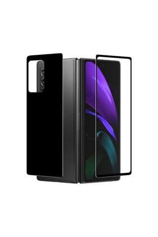 Samsung Uyumlu Galaxy Z Fold 2 Zore Ön Arka 5d Full Yapışkanlı Temperli Ekran Koruyucu
