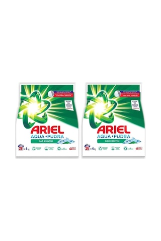 Ariel Dağ Esintisi 4 Kg Aquapudra Toz Çamaşır Deterjanı X 2 Adet