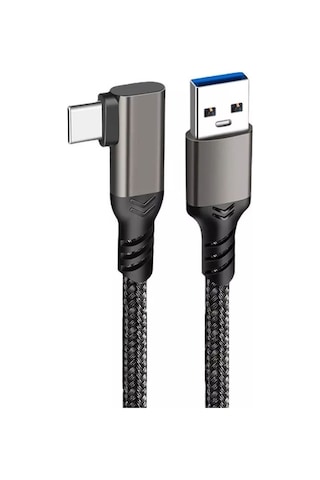 Oculus Quest İçin 1/2 0.5 M Usb-a - Usb-c Kablosu 3a Usb3.2 Gen2 Hızlı Şarj Bağlantı Kablosu Vr Kulaklık 10 Gbps Veri Aktarım Kablosu