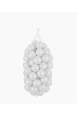 Atlas Baby&chıld 6 Cm 50'li İnci Oyun Havuz Topu Çocuklar İçin Güvenli Plastik Top Nişan Parti Süsü