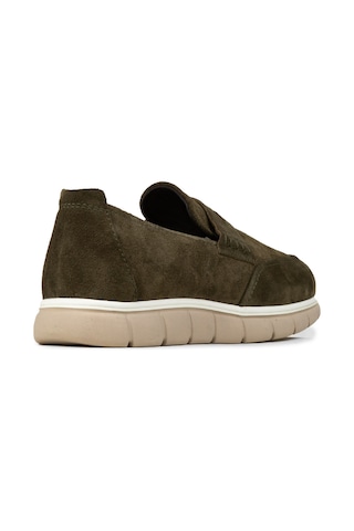 Deery Erkek Hakiki Süet Yeşil Loafer Ayakkabı - 02044mysle01