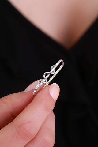 14 Ayar Altın Yılan Industrial Earcuff Sarı