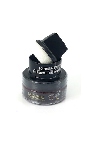 Fabcare Cam Kavanoz Krem Deri Ayakkabı Boyası - Bordo - Bordo