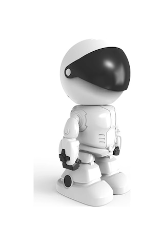 Hd Kablosuz Ip Kamera Wi-fi Robot Şeklinde Kamera 1080 P Wifi Gece Görüş Kamerası Beyaz