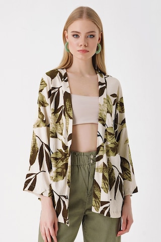 Bigdart 5862 Örme Kimono - Haki 001