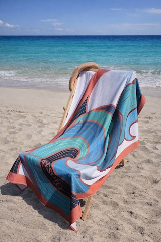 Kadife 100x180 Cm Desenli Modern Plaj Havlusu Baveno Desen003