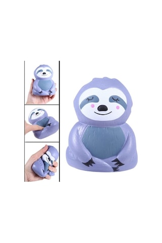 Squishy Sevimli Gri Tembel Hayvan Sukuşi Kokulu Yavaş Yükselen 17 Cm