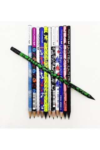 Faber Castel Lüx Mercanlı Karışık Yuvarlak Kurşun Kalem 12 Adet N11.7184