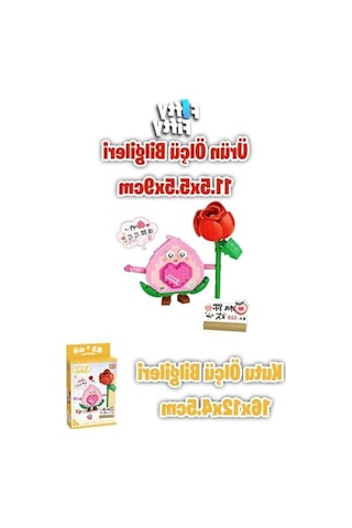 330 Parça Sevimli Çiçek Temalı Loz Micro Block Oyuncak Seti