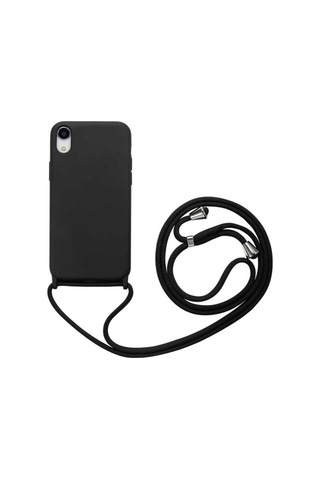 Apple Uyumlu iPhone Xr 6.1 Kılıf Zore Ropi Kapak Siyah