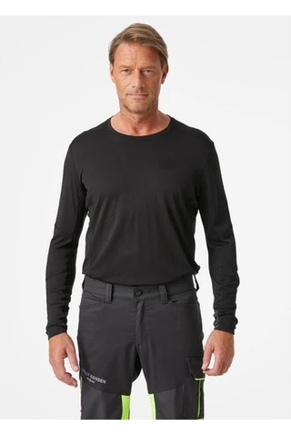 Helly Hansen Workwear Lıfa Bisiklet Yaka Sweatshirt -75117 L-991 991 Black