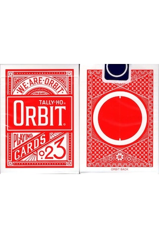 Orbit Tally-ho Circle Back Kırmızı Red Premium Oyun Kağıdı İskambil Kartları Destesi