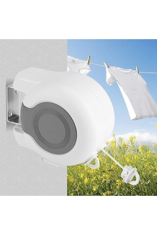 Ayarlanabilir Çift Halatlı Çift Katlanabilir Çamaşır Askısı Duvara Monte Dış Mekan Kurutma Askısı Diğer