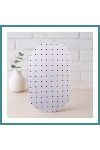 Trendexa Oval Eko Pvc Kaydırmaz Banyo Paspası Mac Çok Renkli