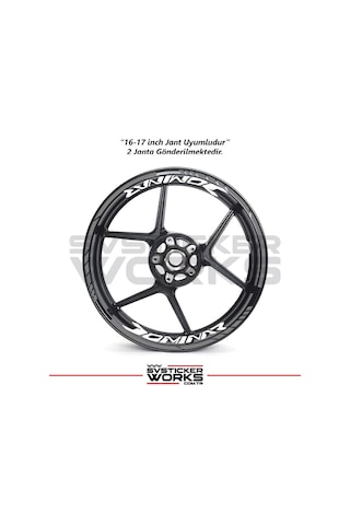 Bajaj Dominar Jant Sticker Dış Ve İç Set Sticker Jant Şeridi Gri