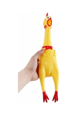 Sesli Horoz Eğlenceli Köpek Ve Kediler İçin Sesli Öten Horoz Oyuncak 28 Cm