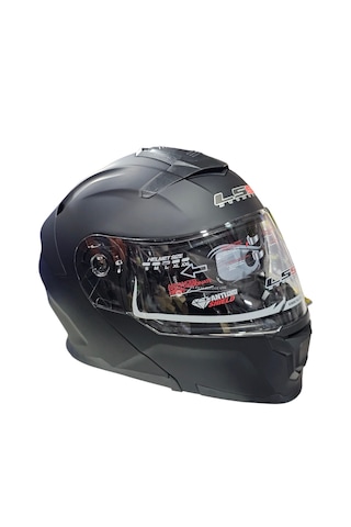 Çene Açılır Kask Ls5 Mat Siyah L-4596