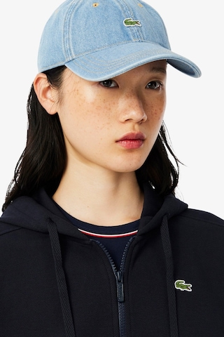 Lacoste Relaxed Fit Womens Sweatshirt Rahat Kesim Organik Pamuk Kapüşonlu Kadın Sweatshirt Lacivert