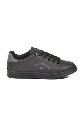 Walkway Siyah Füme Cilt Bağcıklı Hafif Unisex Sneaker Bst-1002 G Siyah - Füme