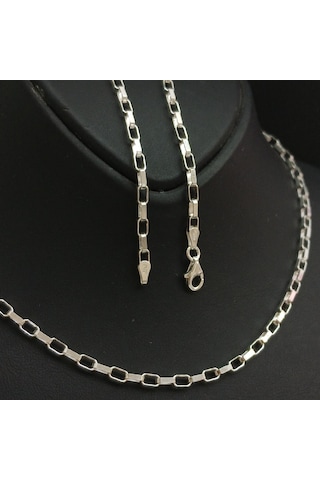 925 Ayar Gümüş İtalyan Model Kolye 3 Mm 55 Cm