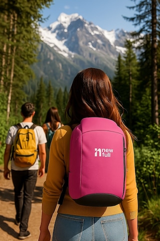Newfull Mini Sırt Çantası-Pembe Gri-Pembe