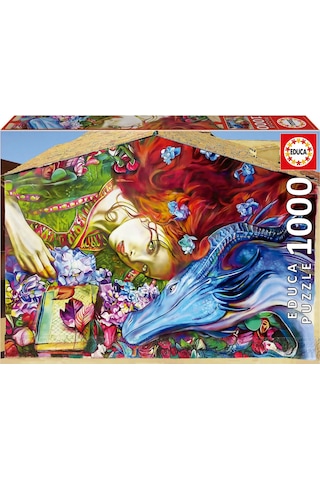Educa 1000 Parça Aziz George Puzzle - 19926 - Sant Jordi Lily Brick