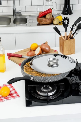 Taç Ultra Granit Balık Tavası 34 Cm Tac-3479 - Gri